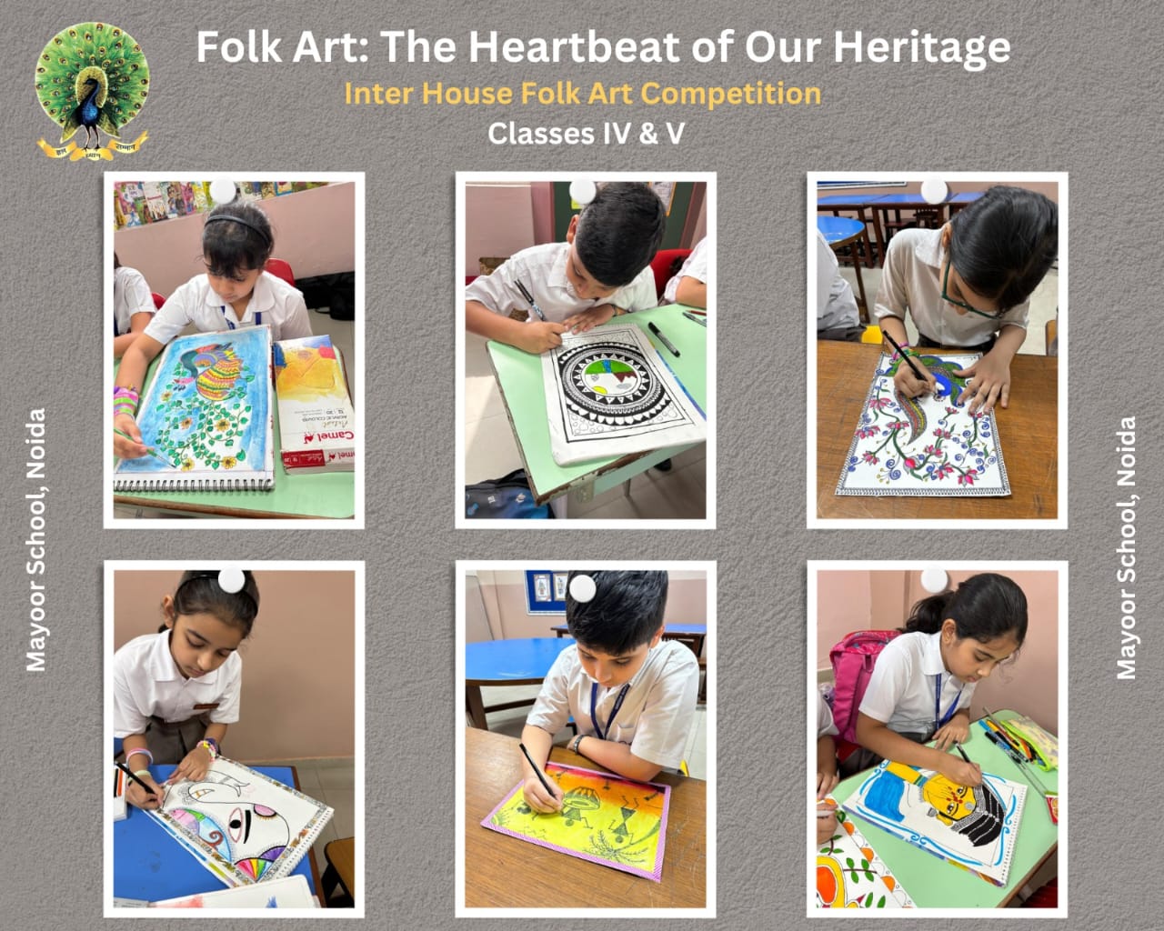 Celebrating Tradition and Creativity: Class V Folk Art Competition 